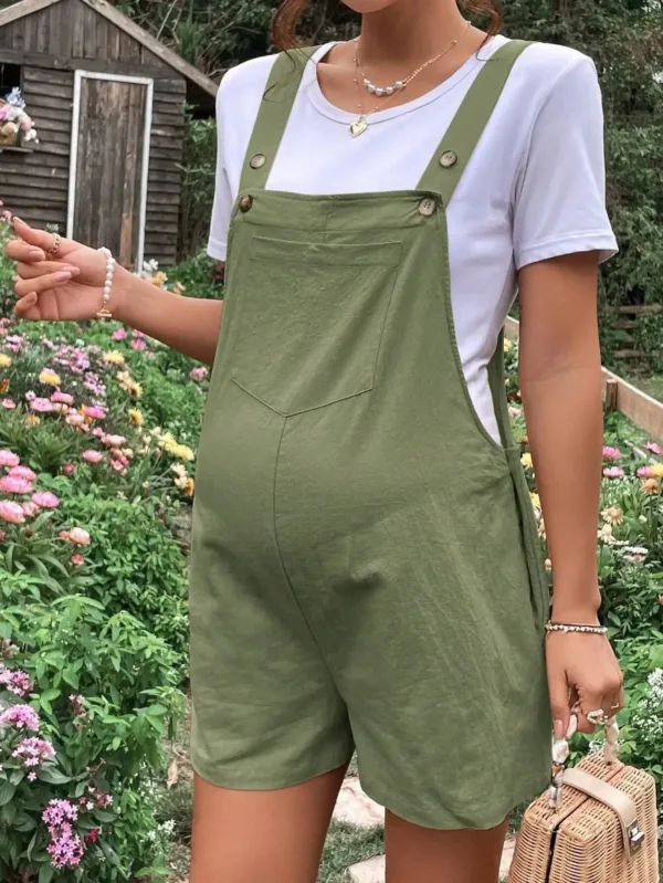 Plus-Size Maternity Summer Romper - Image 5