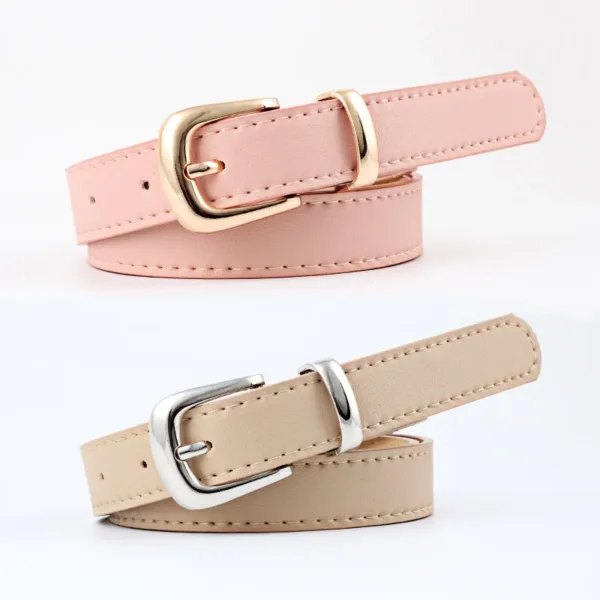 PU Leather Metal Buckle Belt