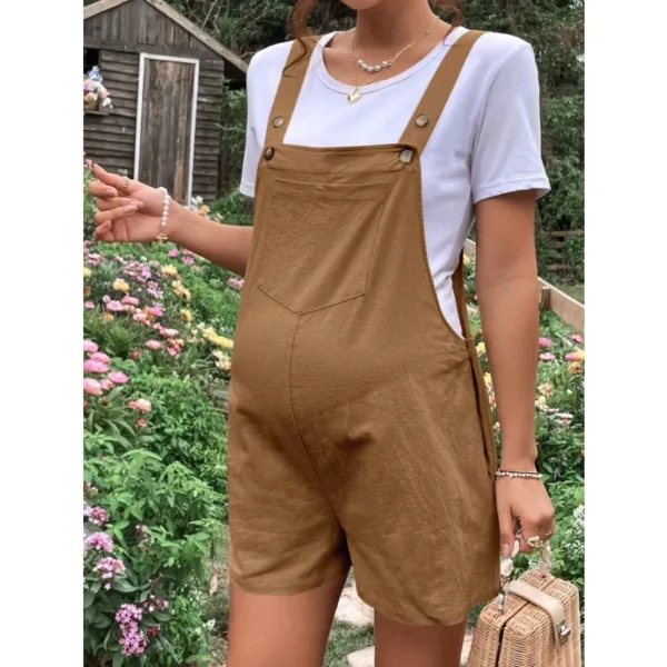 Plus-Size Maternity Summer Romper - Image 7
