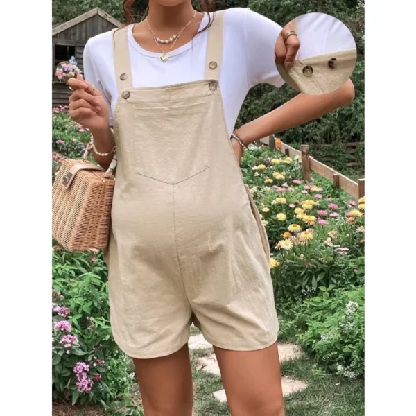 Plus-Size Maternity Summer Romper - Image 8