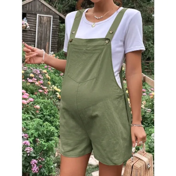 Plus-Size Maternity Summer Romper - Image 2