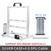 METALFISH BlockCase Aluminum Open Frame Case Support ATX/M-ATX Mainboard GPU Mount Horizontally 240 Liquid Cooler Gaming Cabinet - Image 10