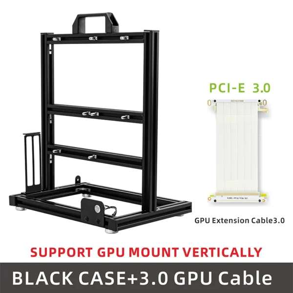 METALFISH BlockCase Aluminum Open Frame Case Support ATX/M-ATX Mainboard GPU Mount Horizontally 240 Liquid Cooler Gaming Cabinet - Image 3