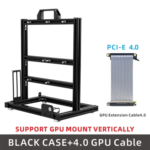 METALFISH BlockCase Aluminum Open Frame Case Support ATX/M-ATX Mainboard GPU Mount Horizontally 240 Liquid Cooler Gaming Cabinet - Image 2