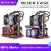 METALFISH BlockCase Aluminum Open Frame Case Support ATX/M-ATX Mainboard GPU Mount Horizontally 240 Liquid Cooler Gaming Cabinet - Image 7
