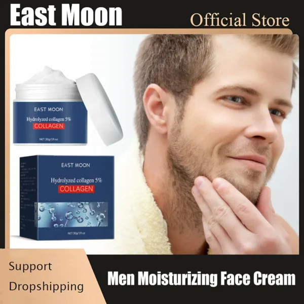 Hyaluronic Acid Cream Lifting Firming Fades Fine Lines Hydration Moisturizer Collagen Face Cream For Men Skin Care Products 30g - Image 7