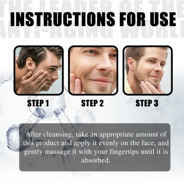Hyaluronic Acid Cream Lifting Firming Fades Fine Lines Hydration Moisturizer Collagen Face Cream For Men Skin Care Products 30g - Image 2