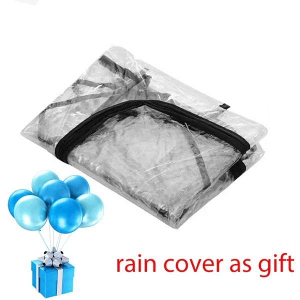 Pet Stroller Carrier For Dogs Detachable Baby Stroller Dog Pull Cart Double Layer Lightweight Four Wheel Shock Absorption - Image 2