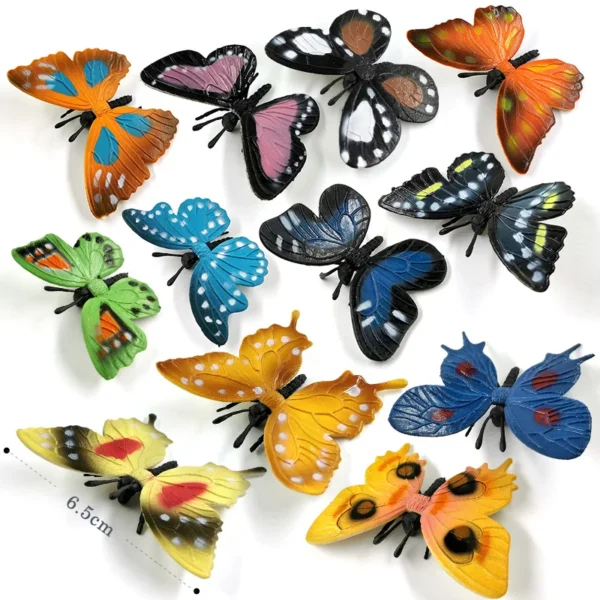 12Pcs Insect Spider Butterfly Fish Dinosaur Dog Cat Horse Figurine Farm Animal Model Action Figure Hot Toy Set For Children Gift - Image 37