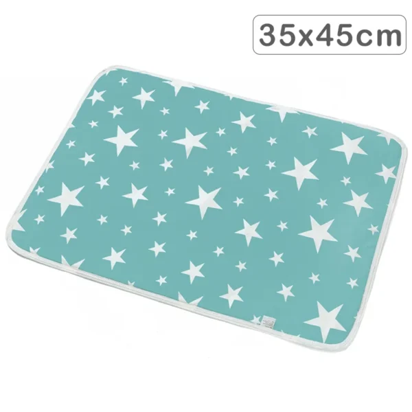 30x40/35x45cm Baby Reusable Mattress Waterproof Diapering Changing Pads Cotton Washable Newborn Mattress Baby Changing Mat - Image 9