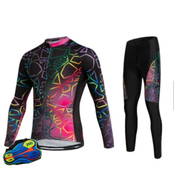 Long Sleeve Bike Jerseys With Pants For Men Latest Autumn Winter Cycling Sets Pro Team Racing Sportswear Bicycle Suits Uniform - Image 8