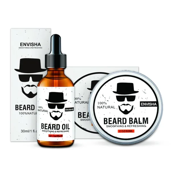 ENVISHA Growth Beard Care Oil Beard Cream Thicker More Full Thicken Hair For Men Grooming Treatment Clean Repair Moisturizing - Image 6