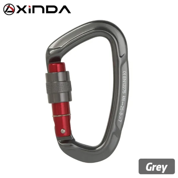 Outdoor Professional Rock Climbing Carabiner 25kN Lock D-shape Safety Buckle For Keys Tools Equipment - Image 15