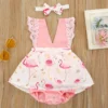 New Arrival 2pcs Red Flower Baby Clothing Newborn Baby Girls Lace Backless Romper Dress Jumpsuit Outfits Clothes 0-24M - Image 28