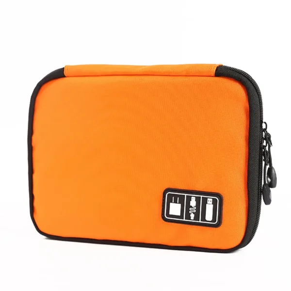 Outdoor Travel Kit Waterproof Nylon Cable Holder Bag Electronic Accessories USB Drive Storage Case Camping Hiking Organizer Bag - Image 4