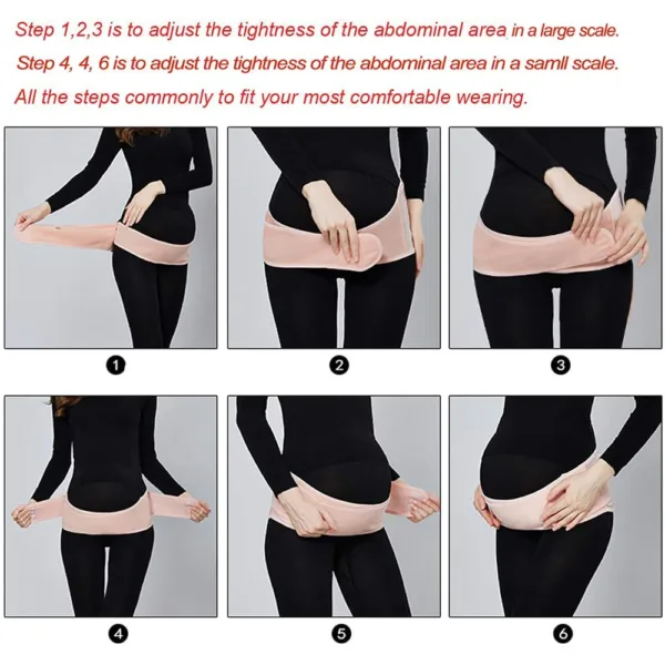 2 in 1 Pregnant Belts Maternity Belly Belt Waist Care Abdomen Support Belly Band Back Brace Protector pregnant maternity clothes - Image 2