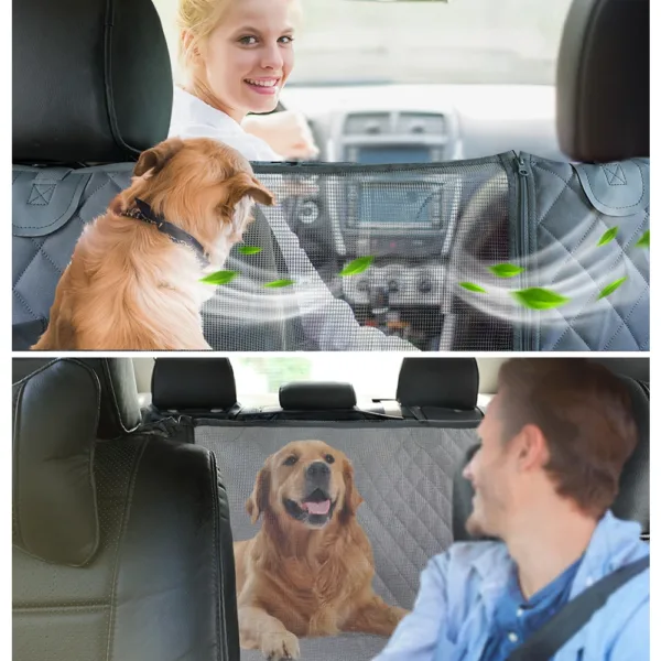 PETRAVEL Dog Car Seat Cover Waterproof Pet Travel Dog Carrier Hammock Car Rear Back Seat Protector Mat Safety Carrier For Dogs - Image 2