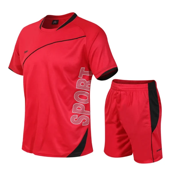 5XL Mens Sportswear Tracksuit Elastic Running Sets Men Football Basketball Tennis Sport Sets Fitness GYM Suits Workout Clothing - Image 2