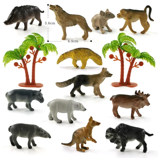 12Pcs Insect Spider Butterfly Fish Dinosaur Dog Cat Horse Figurine Farm Animal Model Action Figure Hot Toy Set For Children Gift - Image 16