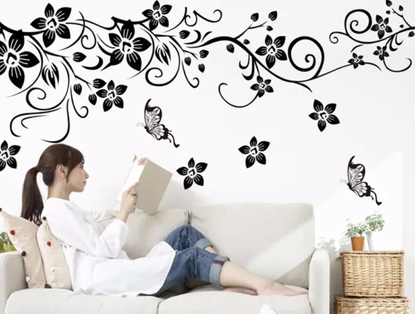 Hot DIY Beatiful Wall Art Decal Decoration Fashion Romantic Flower Wall Stickers Home Decor 3D Wallpaper Mural Poster - Image 7