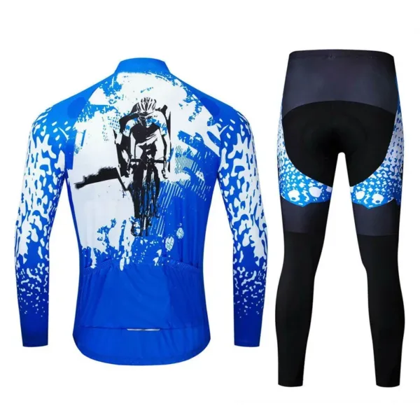 Long Sleeve Bike Jerseys With Pants For Men Latest Autumn Winter Cycling Sets Pro Team Racing Sportswear Bicycle Suits Uniform - Image 3