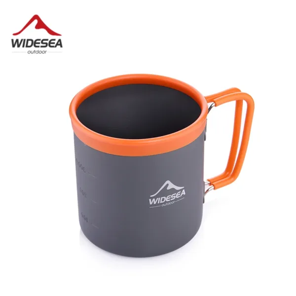 Widesea Camping Aluminum Cup Outdoor Mug Tourism Tableware Picnic Cooking Equipment Tourist Coffee Drink Trekking Hiking - Image 5