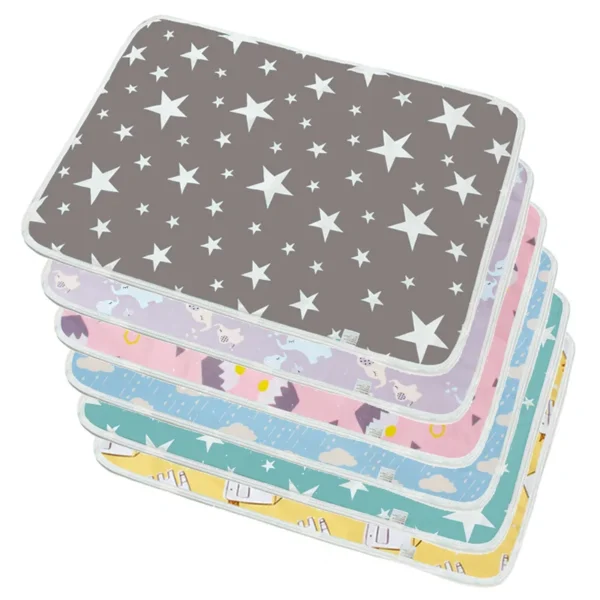 30x40/35x45cm Baby Reusable Mattress Waterproof Diapering Changing Pads Cotton Washable Newborn Mattress Baby Changing Mat - Image 10