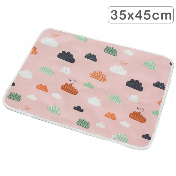 30x40/35x45cm Baby Reusable Mattress Waterproof Diapering Changing Pads Cotton Washable Newborn Mattress Baby Changing Mat - Image 4