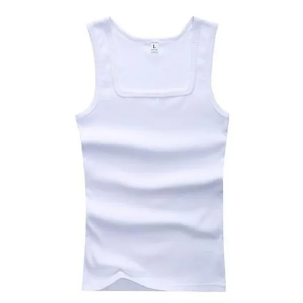 2020 Summer Plus Size Men Clothing Tank Tops Black White Gray Singlets Sleeveless Fitness Men Vest Casual Bodybuilding Vest New - Image 9