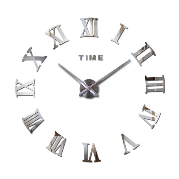 Diy Wall Cock Promotion New Home Decor Large Roman Mirror Fashion Modern Quartz Clocks Living Room Sticker Watch - Image 12