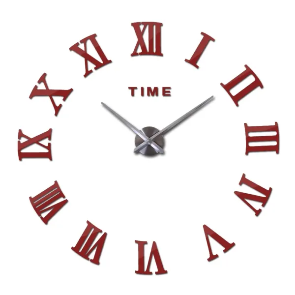 Diy Wall Cock Promotion New Home Decor Large Roman Mirror Fashion Modern Quartz Clocks Living Room Sticker Watch - Image 8
