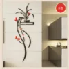 3D Acrylic Orchid Flower Wall Sticker Self-adhesion Home Decor Living Room TV Background Wall Decals Wall Decor