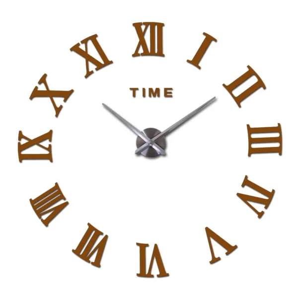 Diy Wall Cock Promotion New Home Decor Large Roman Mirror Fashion Modern Quartz Clocks Living Room Sticker Watch - Image 3