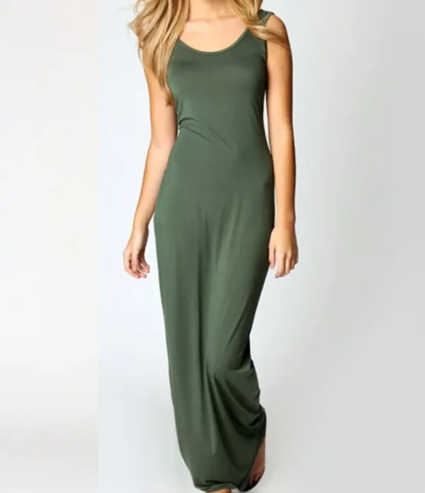 2023 Basic Vest Long Summer Dress Women Sexy Maxi Party Dress Casual Sleeveless Solid Bodycon Dress Slim Vestidos Bottoming - Image 13