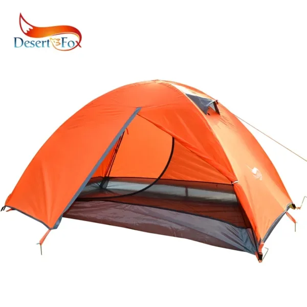 Desert&Fox Backpacking Tent 2 Person Double Layer Camping Tents 4 Seasons Waterproof Breathable Lightweight Portable Travel Tent - Image 9