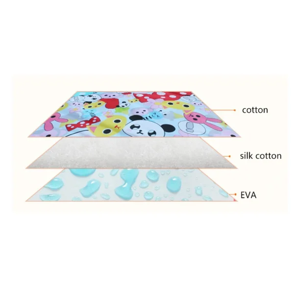 30x40/35x45cm Baby Reusable Mattress Waterproof Diapering Changing Pads Cotton Washable Newborn Mattress Baby Changing Mat - Image 11