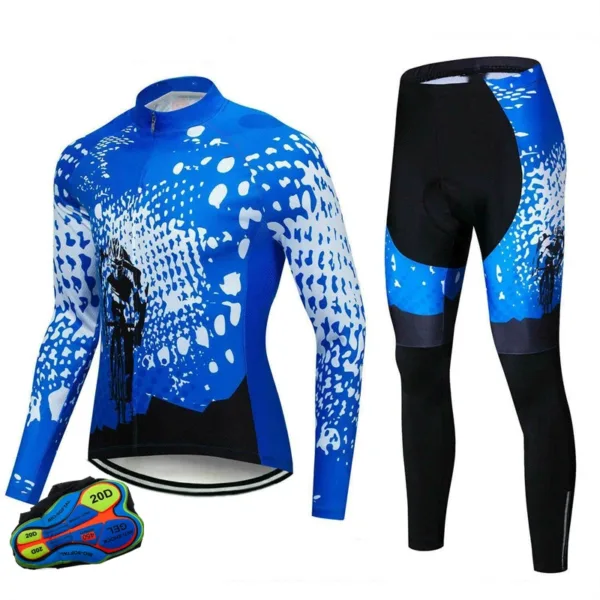 Long Sleeve Bike Jerseys With Pants For Men Latest Autumn Winter Cycling Sets Pro Team Racing Sportswear Bicycle Suits Uniform - Image 5