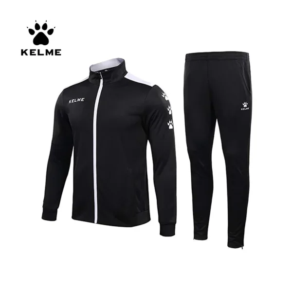 KELME Men's Sportswear Warm Tracksuit Jacket Sweatpants Running Sets Jogging Suits Male Joggers Fitness Sport Suit Men 3771200 - Image 3