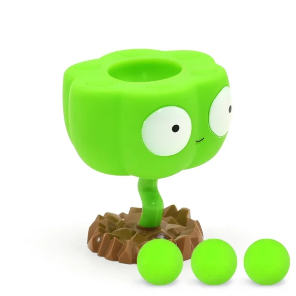 1pcs PVZ PLANTS VS ZOMBIES 2 Peashooter Gatling Pea Shooter PVC Action Figure Model Toy Dolls Shooting Toy Kids Gifts For boys - Image 4