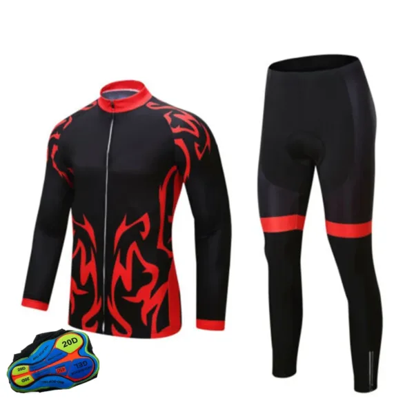 Long Sleeve Bike Jerseys With Pants For Men Latest Autumn Winter Cycling Sets Pro Team Racing Sportswear Bicycle Suits Uniform - Image 11