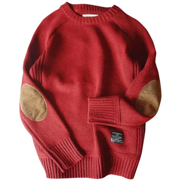 2023 Men Pullover Sweater Autumn New Fashion Casual Loose Thick O-Neck Wool Knitted Oversize Harajuku Streetwear Knitwear M-5XL - Image 2