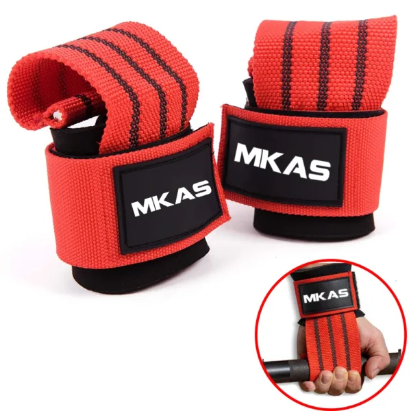 Weight Lifting Wrist Straps Grips Support Pull Ups Deadlifts Dumbbell Gym Straps Strength Training Fitness Barbells Power Sport - Image 8