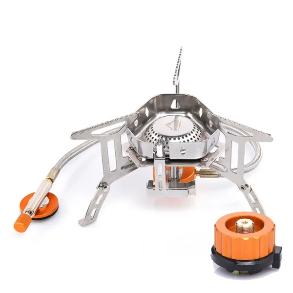 Widesea Camping Wind Proof Gas Burner Outdoor Strong Fire Stove Heater Tourism Equipment Supplies Tourist Kitchen Survival Trips - Image 5