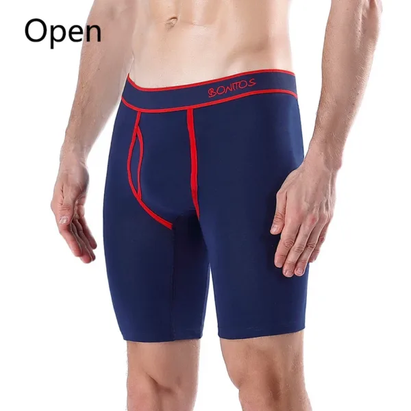 Front Opening Long Men's Panties Cotton Boxers For Man Underwear Breathable Boxershorts Male Sexy Print Underpants - Image 11
