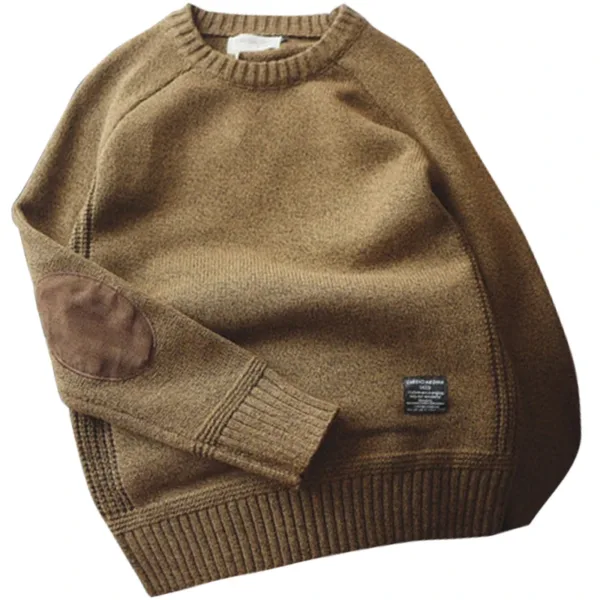 2023 Men Pullover Sweater Autumn New Fashion Casual Loose Thick O-Neck Wool Knitted Oversize Harajuku Streetwear Knitwear M-5XL - Image 6