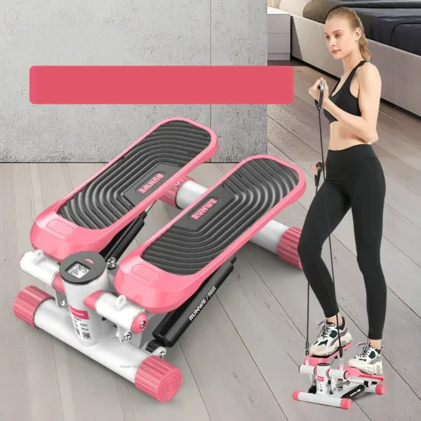 Multi-function Home Weight Loss Machine Cardio Stair Stepper with Resistance Bands, Portable Mini Fitness Stepper Stair Climber - Image 6