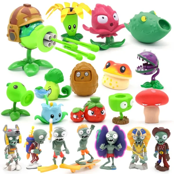 1pcs PVZ PLANTS VS ZOMBIES 2 Peashooter Gatling Pea Shooter PVC Action Figure Model Toy Dolls Shooting Toy Kids Gifts For boys - Image 25
