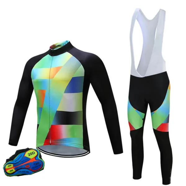 Long Sleeve Bike Jerseys With Pants For Men Latest Autumn Winter Cycling Sets Pro Team Racing Sportswear Bicycle Suits Uniform - Image 7