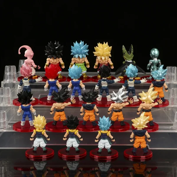 1PCS Random style Anime Dragon Ball Z Model Figure Toys Gift Super Saiyan Goku Vegeta Trunks Majin Buu Frieza Doll - Image 3
