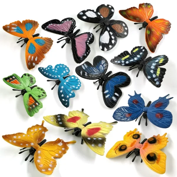 12Pcs Insect Spider Butterfly Fish Dinosaur Dog Cat Horse Figurine Farm Animal Model Action Figure Hot Toy Set For Children Gift - Image 32
